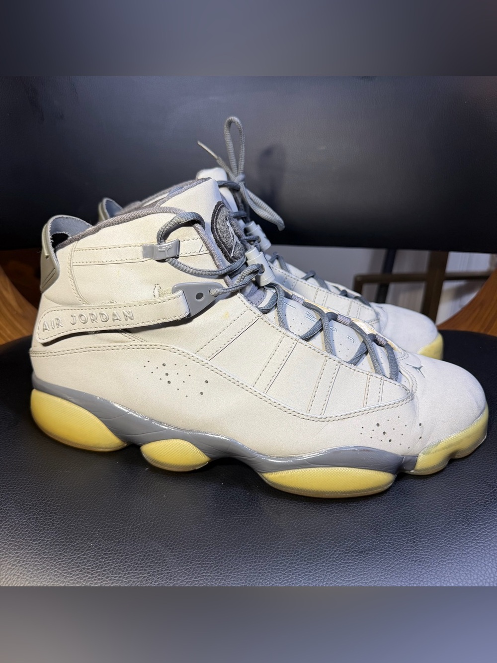 RARE Nike Air Jordan 6 Rings 3M Silver Graphite Sz 12 322992-001 Basketball LE